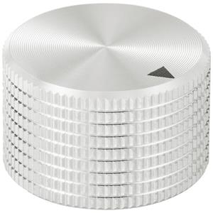 trucomponents TRU COMPONENTS TC-11613812 Draaiknop Met knopmarkering Zilver (Ø x h) 25 mm x 16 mm Aluminium 1 stuk(s)