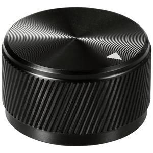 trucomponents TRU COMPONENTS TC-11613816 Draaiknop Met knopmarkering Zwart (Ø x h) 30 mm x 17 mm Aluminium 1 stuk(s)
