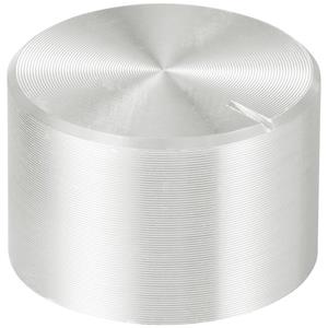 trucomponents TRU COMPONENTS TC-11613836 Draaiknop Met knopmarkering Zilver (Ø x h) 20 mm x 13 mm Aluminium, Plastic 1 stuk(s)