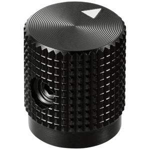 trucomponents TRU COMPONENTS TC-11613876 Draaiknop Met knopmarkering Zwart (Ø x h) 14 mm x 16 mm Aluminium 1 stuk(s)