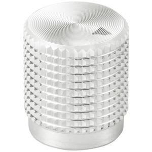 TRU COMPONENTS TC-11613880 Draaiknop Met knopmarkering Zilver (Ø x h) 14 mm x 16 mm Aluminium 1 stuk(s)