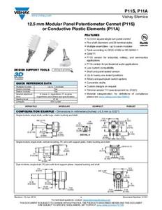 Vishay P11S1V0FLSY00104KA Präzisions-Potentiometer 1W 100kΩ 1St.