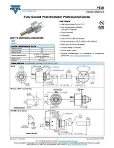 Vishay PE30L0FR102MAB Präzisions-Potentiometer 3W 1kΩ 1St.