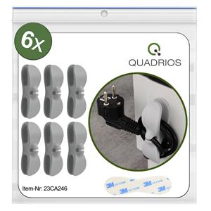Quadrios 23CA246 Kabelhalter selbstklebend 23CA246 Grau 6St.
