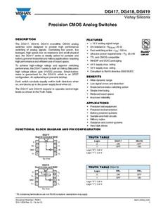 Vishay DG419DJ-E3 SMD Tube