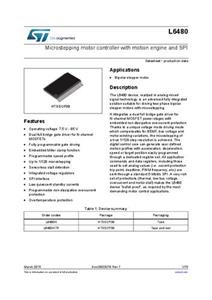 STMicroelectronics L6480H SMD 1 stuk(s)