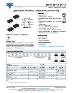 Vishay Optokoppler Phototransistor BRT13H DIP-6 Triac Tube