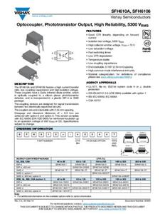 Vishay Optokoppler Phototransistor SFH610A-2 DIP-4 Transistor Tube