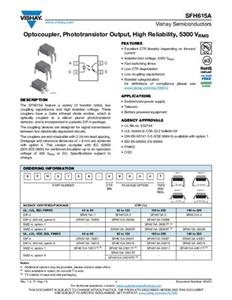 Vishay Optokoppler Phototransistor SFH615A-1 DIP-4 Transistor Tube