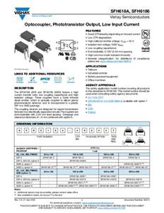 Vishay Optokoppler Phototransistor SFH618A-3 DIP-4 Transistor Tube