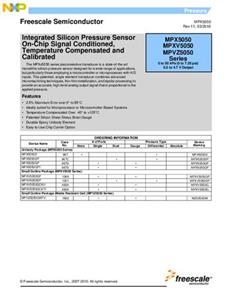 NXP Semiconductors MPX5050DP Druksensor 1 stuk(s) 0 kPa tot 50 kPa THT Tray