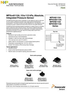 nxpsemiconductors NXP Semiconductors MPXH6115A6U Drucksensor 1 St. 15 kPa bis 115 kPa SMD, SMT Tube