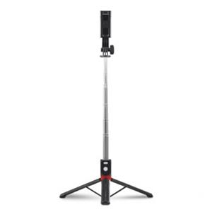 Hama Fancy Stand 110 Selfie Stick Schwarz inkl. Smartphonehalter, Bluetooth, Integriertes Stativ