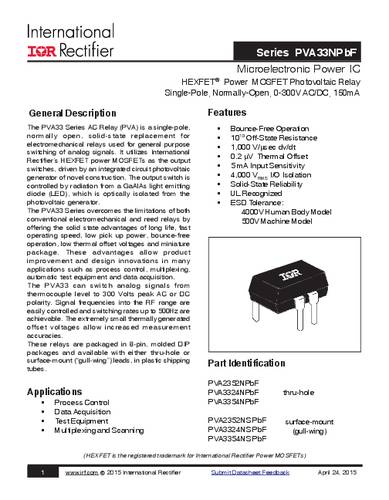 infineontechnologies Infineon Technologies PVA3354NPBF DIP-8 Tube