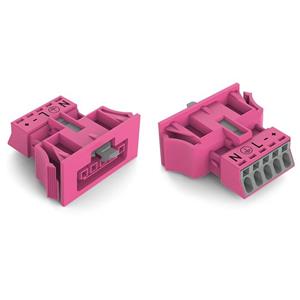 WAGO 890-785/082-000 Netz-Steckverbinder 890 Buchse Gesamtpolzahl: 5 16A Pink 50St.