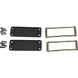 Hammond Electronics Eindplaat Aluminium Zwart (l x b x h) 6 x 87 x 31 mm 1 stuk(s)