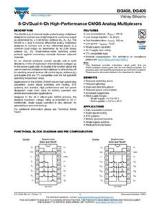 Vishay DG408DJ-E3 SMD 1 stuk(s) Tube