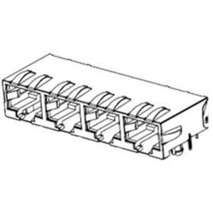 Molex 445600014 Ganged Cat 5 445600014 Bus Aantal polen 8P8C 1 stuk(s)