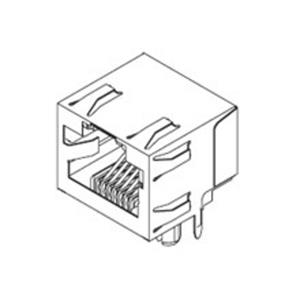 Molex 446200001 RJ45 INVERT W/RJ11 446200001 Bus Aantal polen 8P8C 1 stuk(s)