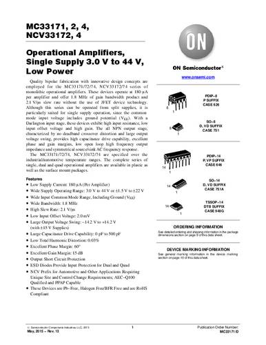 onsemiconductor ON Semiconductor MC33174DR2G Linear IC - Operationsverstärker SOIC-14 Tape on Full reel