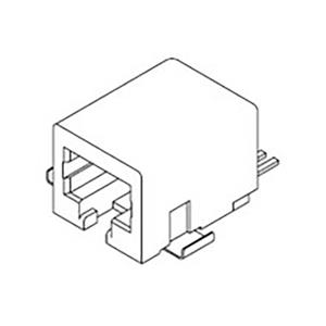 Molex Cat 3 Mod Jack/Plug 441440003 Bus Zwart 1 stuk(s)