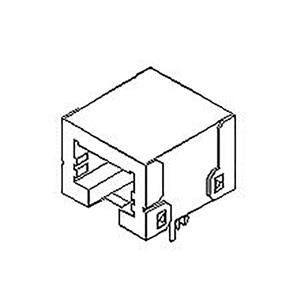 Molex Cat 5-7 Mod Jack/Plu 855055002 Bus Zwart 1 stuk(s)
