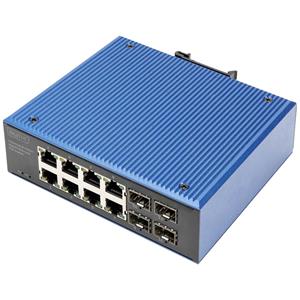 Digitus DN-651153 Industrial Ethernet Switch 8 + 4 Port 10 / 100 / 1000MBit/s PoE-Funktion