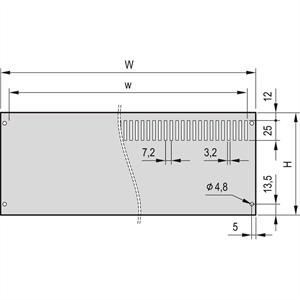 Schroff 24576150 Rückwand