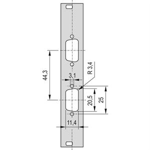 Schroff 30118336 Frontplatte 1St.