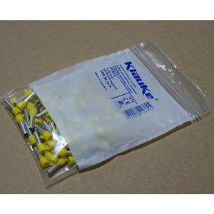 Klauke 47512 Adereindhulzen 6 mm² Deels geïsoleerd Geel 100 stuk(s)