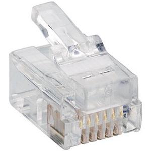 Lumberg P 128 Modulairstekker Stekker, recht RJ12 Aantal polen: 6P6C Transparant 1 stuk(s)