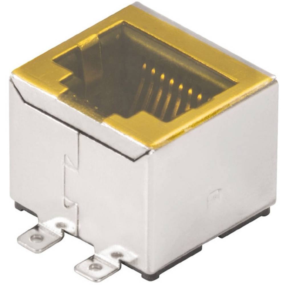 Weidmüller RJ45C3 S1V 2.7N4N RL RJ45-aansluitstekker CAT 3 1433900000 Bus, inbouw horizontaal Aantal polen 8 Zilver, Zwart 300 stuk(s)