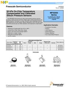 nxpsemiconductors NXP Semiconductors MPX2050DP Drucksensor 1 St. 0 kPa bis 50 kPa THT Tray