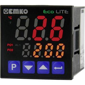 Emko ecoLITE.4.6.2R.0.0 Temperatuurregelaar Pt100, J, K, R, S, T, L -199 tot +999 °C Relais 5 A (l x b x h) 90 x 48 x 48 mm