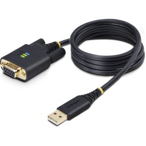 Startech .com 1P3FFCNB-USB-SERIAL seriële kabel Zwart 1 m USB Type-A DB-9