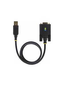 Startech .com 1P3FFCNB-USB-SERIAL seriële kabel Zwart 1 m USB Type-A DB-9