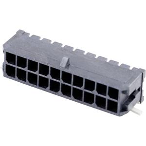 Molex 430452009 Male header, inbouw (standaard) Totaal aantal polen: 20 Rastermaat: 3 mm Inhoud: 1 stuk(s) Tape and Reel