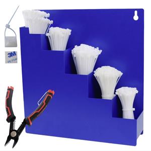 Quadrios 23CA256 23CA256 Kabelbinder-Sortiment Weiß 1022 Teile