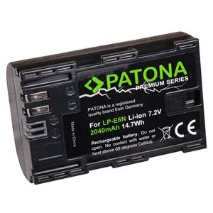 Patona Akku für die Canon EOS R R5 R6 kompatibel mit Canon LP-E6N / LP-E6NH Kamera-Akku LP-E6N 2040 mAh