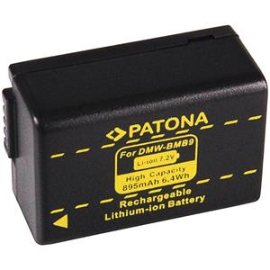 Patona Akku für die Panasonic Lumix FZ82 FZ72 Kamera-Akku DMW-BMB9 895 mAh