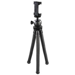 Hama Tripod 1/4 inch Werkhoogte: 16 - 27 cm Zwart Voor smartphones en GoPro, Kogelkop