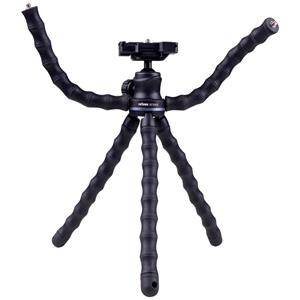 DÖRR Vlogging Octopus Speciaal statief 1/4 inch Werkhoogte: 15 - 28.5 cm Zwart Incl. smartphonehouder, Kogelkop