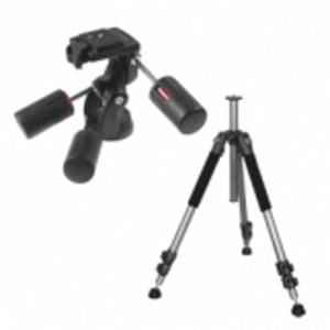 Walimex WAL-6702 Dreibeinstativ 1/4 Zoll, 3/8 Zoll Arbeitshöhe=60 - 156cm Schwarz inkl. Tasche, 3D-