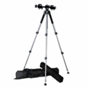 Walimex WAL-6702 + Auslegearm Dreibeinstativ 1/4 Zoll, 3/8 Zoll Arbeitshöhe=60 - 156cm Silber inkl.