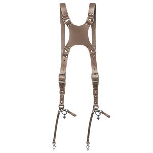 The Hantler Dual camera harness Stone gray L/XL
