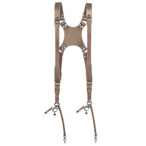 The Hantler Dual camera harness Stone gray S/M