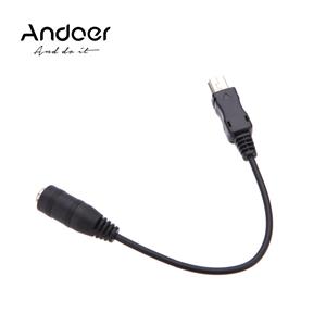 Andoer Mini USB naar 3,5 mm microfoonmicrofoonadapterkabelsnoer voor Gopro HD Hero 1 2 3 3+ 4 camera