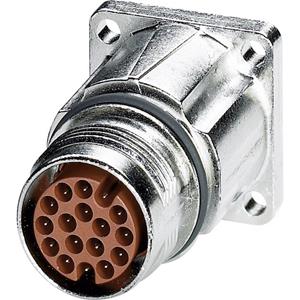 phoenixcontact Phoenix Contact M17 Compact Gerätesteckverbinder Vorderwandmontage 1607634 ST-17P1N8AW400S Silber I