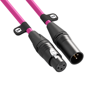 Premium Xlr Mikrofonkabel Rosa (3 M), Ca
