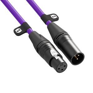 Premium Xlr Mikrofonkabel Lila (3 M), Ca